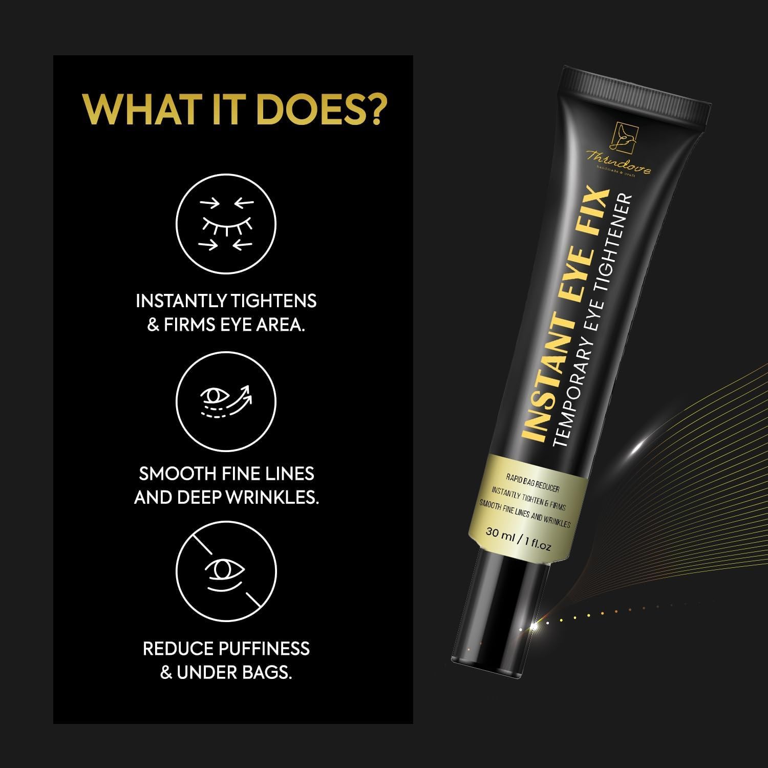Aemerry eye tightener dispense pump enables precise, clean application.