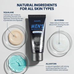 Aemerry Hair Removal Cream underarms image suggests safe manscaping for sensitive areas.