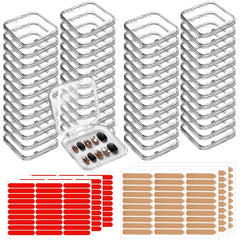 Aemygo 48-set press-on nail storage box displaying organized designs