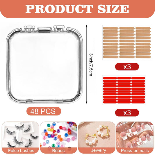 Aemygo clear nail display case offering crystal-clear visibility of designs