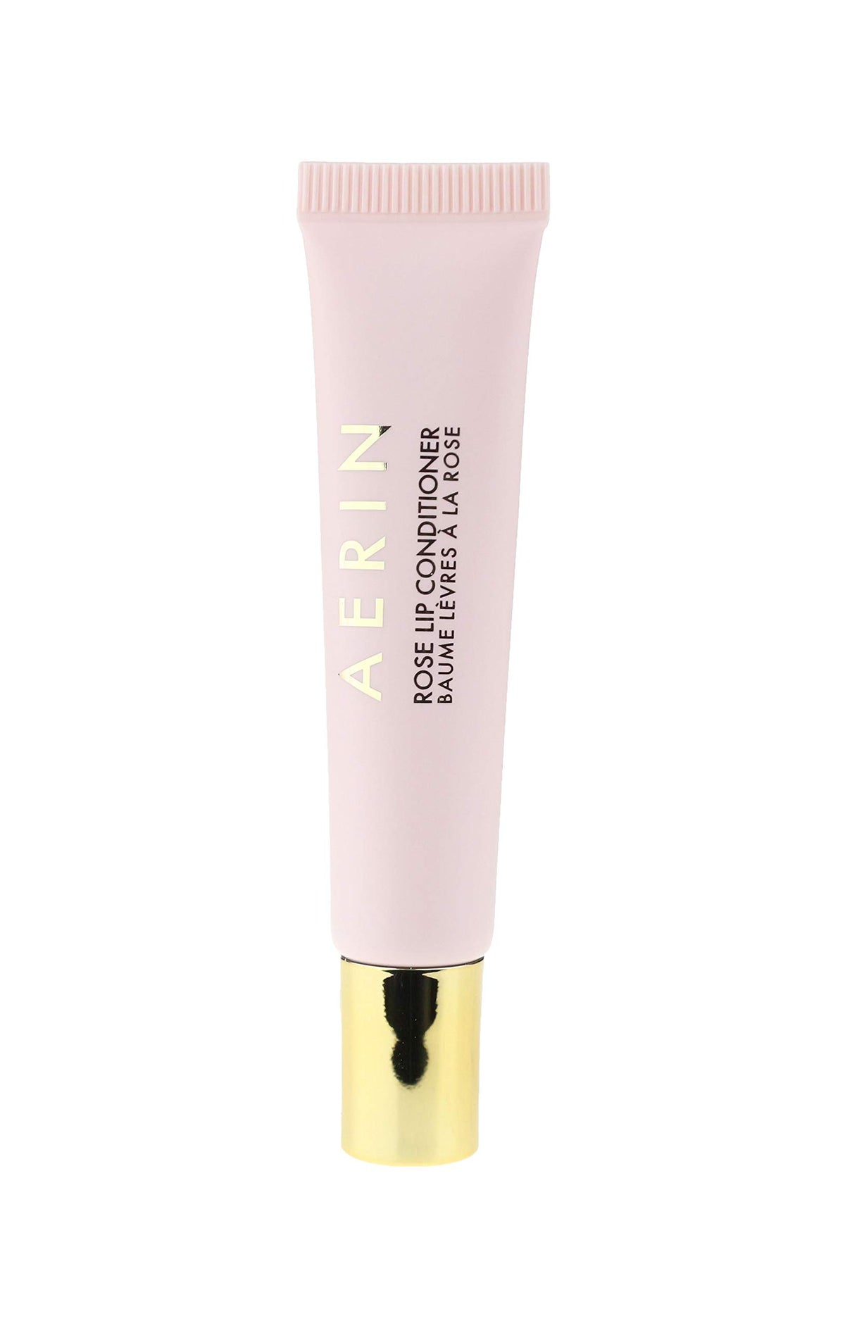AERIN Rose Lip Conditioner being applied for smooth lips