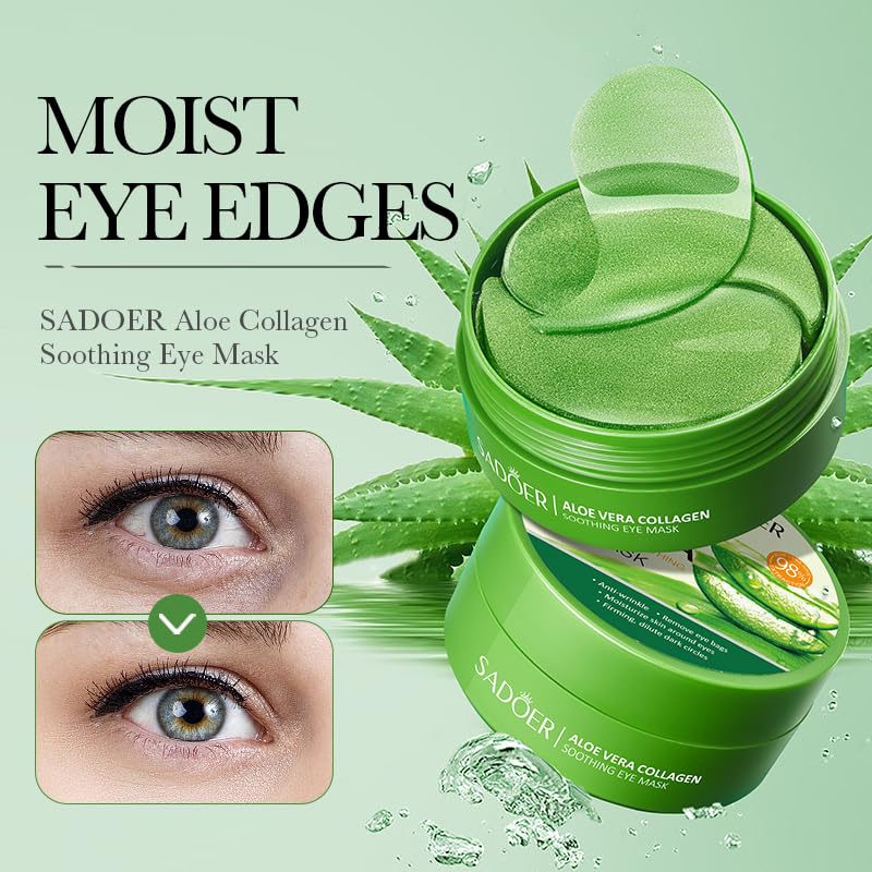 Aero Zen Aloe Vera Eye Mask being used before bed for relaxation