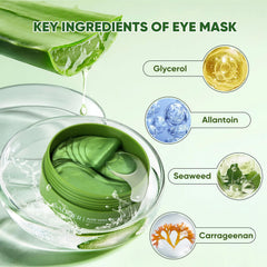 Aero Zen Aloe Vera Eye Mask demonstrates a cooling effect for tired eyes