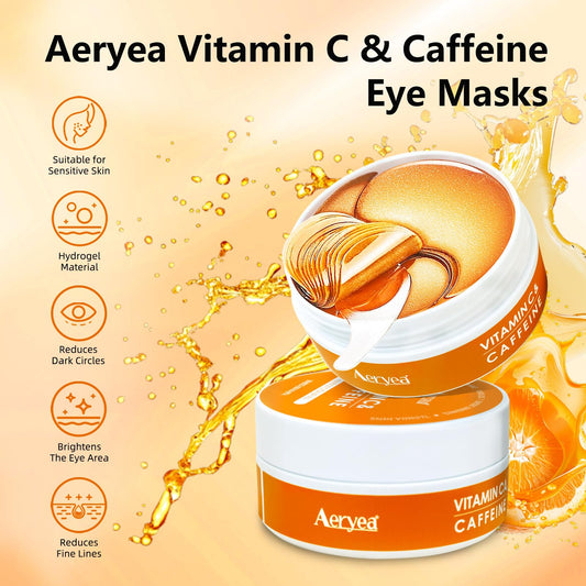 Close-up shows vitamin C-infused gel designed for brightening under the eyes.