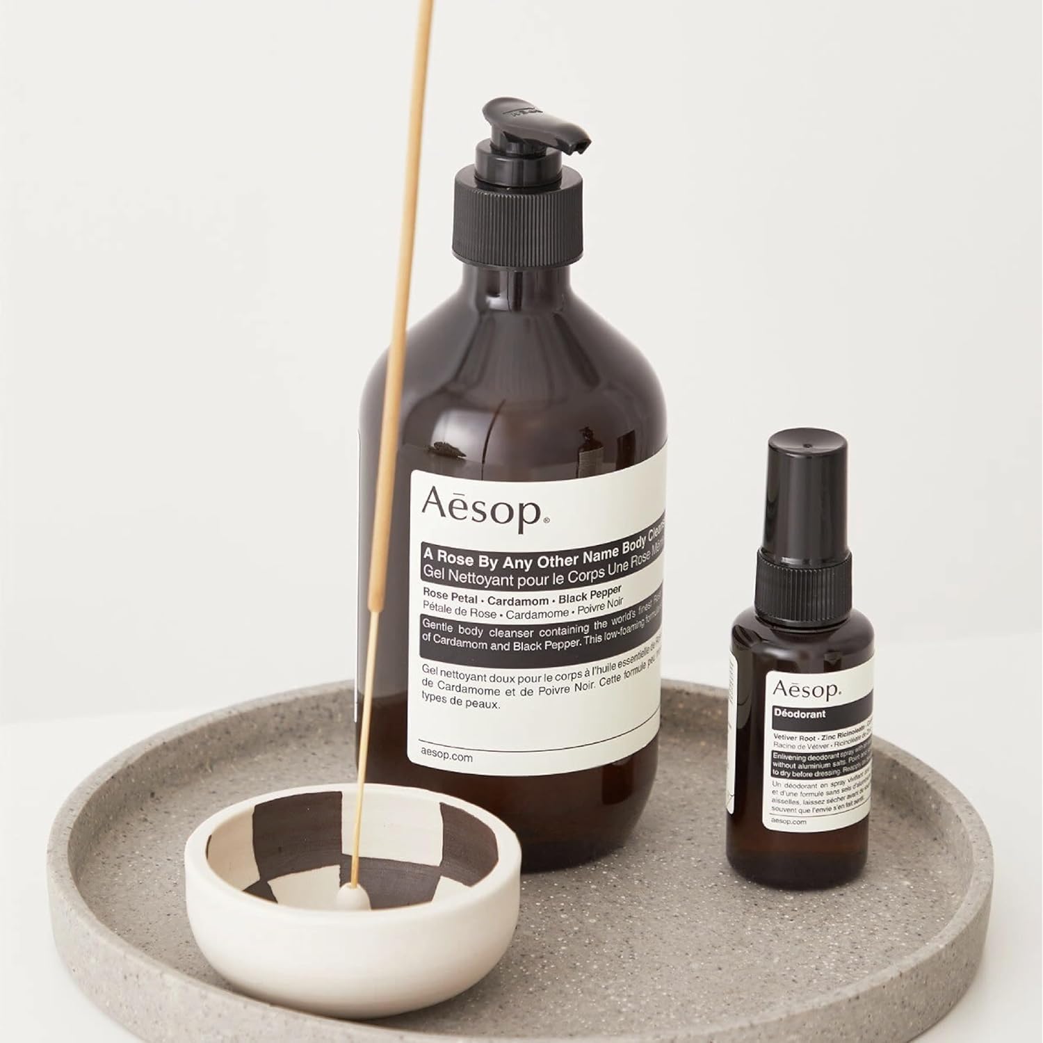 Bathroom scene featuring the product to illustrate daily self-care routine.