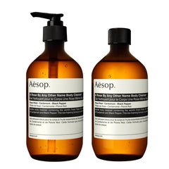 Aesop A Rose By Any Other Name bottle front, ideal for daily cleansing ritual.