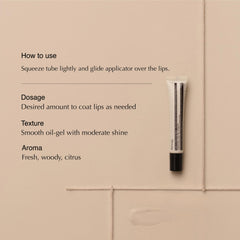 Aesop Cedar & Citrus Lip Balm squeeze-tube packaging for easy on-the-go lip care.