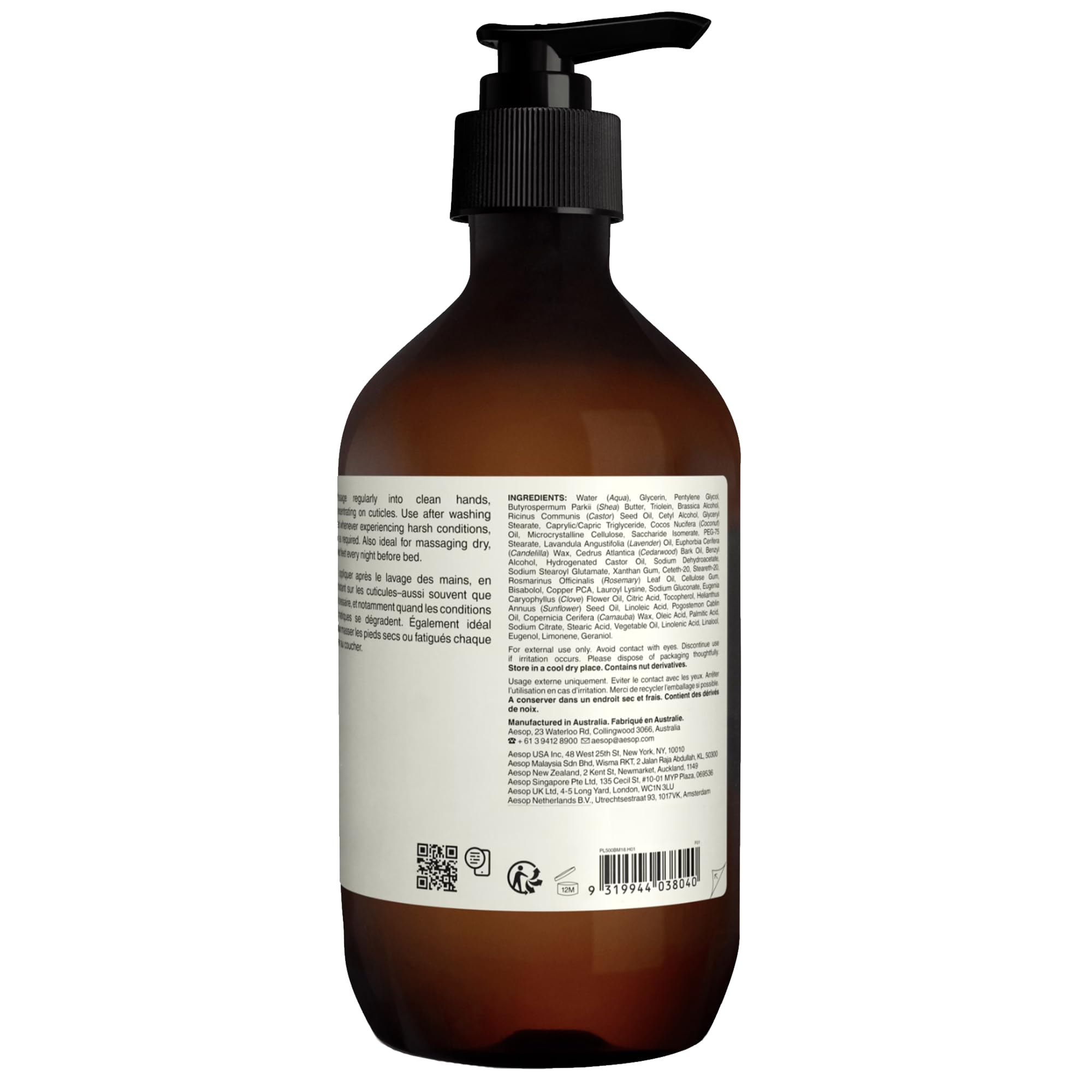 Aesop Eleos aroma with herbaceous, woody, spicy notes.