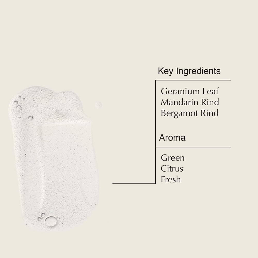 Aesop Geranium Leaf Body Cleanser bottle with refreshing gel texture