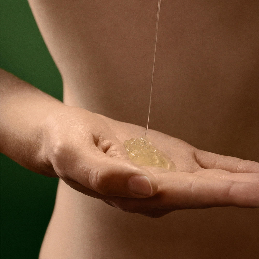 Aesop Geranium Leaf Body Cleanser rinse under running water