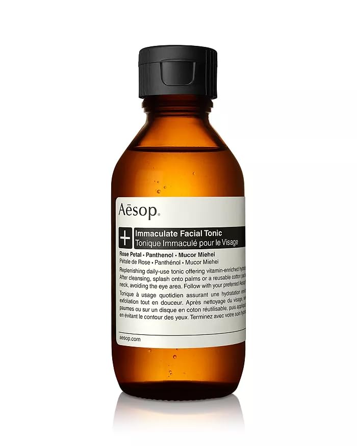 Aesop Immaculate Tonic bottle for daily hydrating exfoliation.