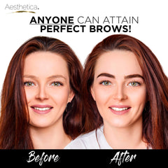 Aesthetica eyebrow wax and pomade for long-lasting hold.