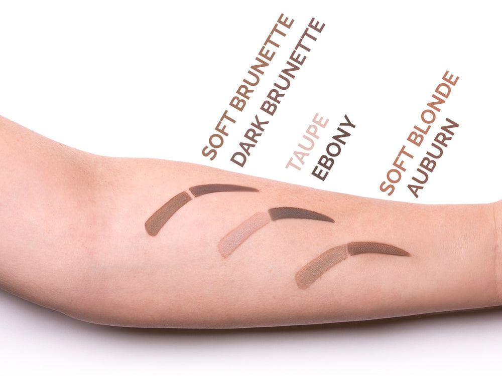Aesthetica highlighter and concealer for crisp brow definition.
