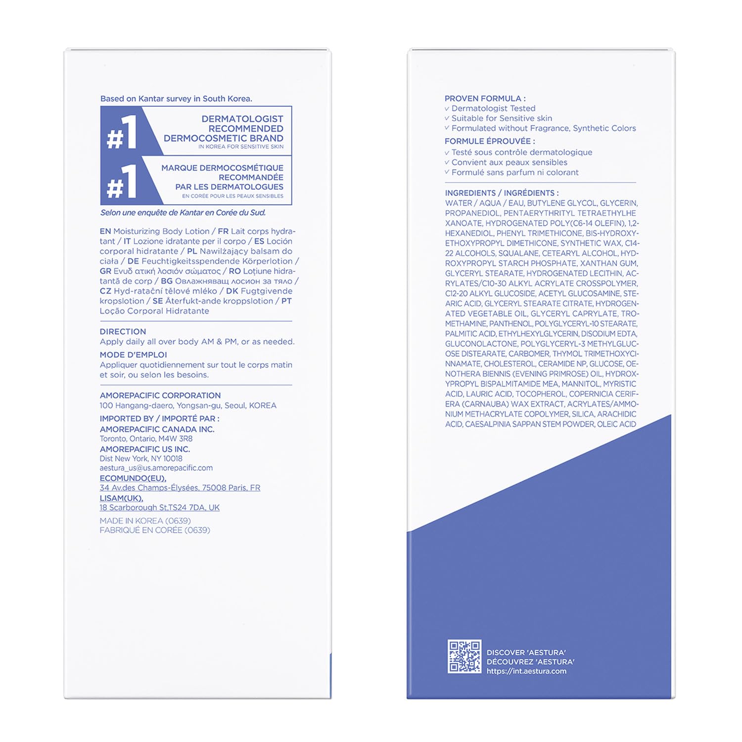 AESTURA ATOBARRIER365 day-night application shows reliable hydration through the day.