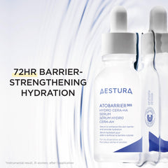 AESTURA ATOBARRIER365 on hand illustrating light, non-greasy moisture.
