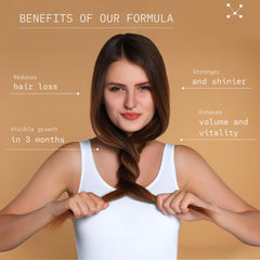AETHERN liquid hair growth ingredients panel highlighting essential nutrients.