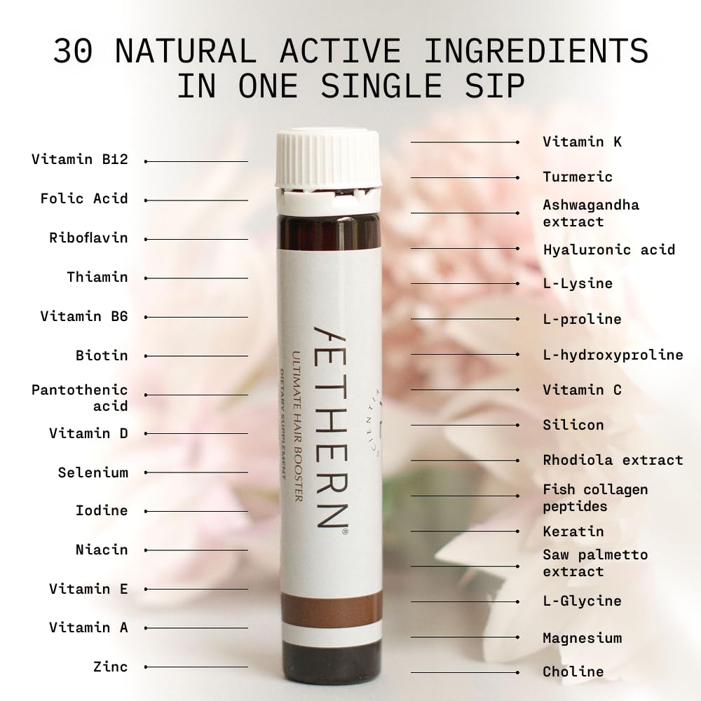 AETHERN liquid hair growth pleasant-tasting flavor for easy daily intake.