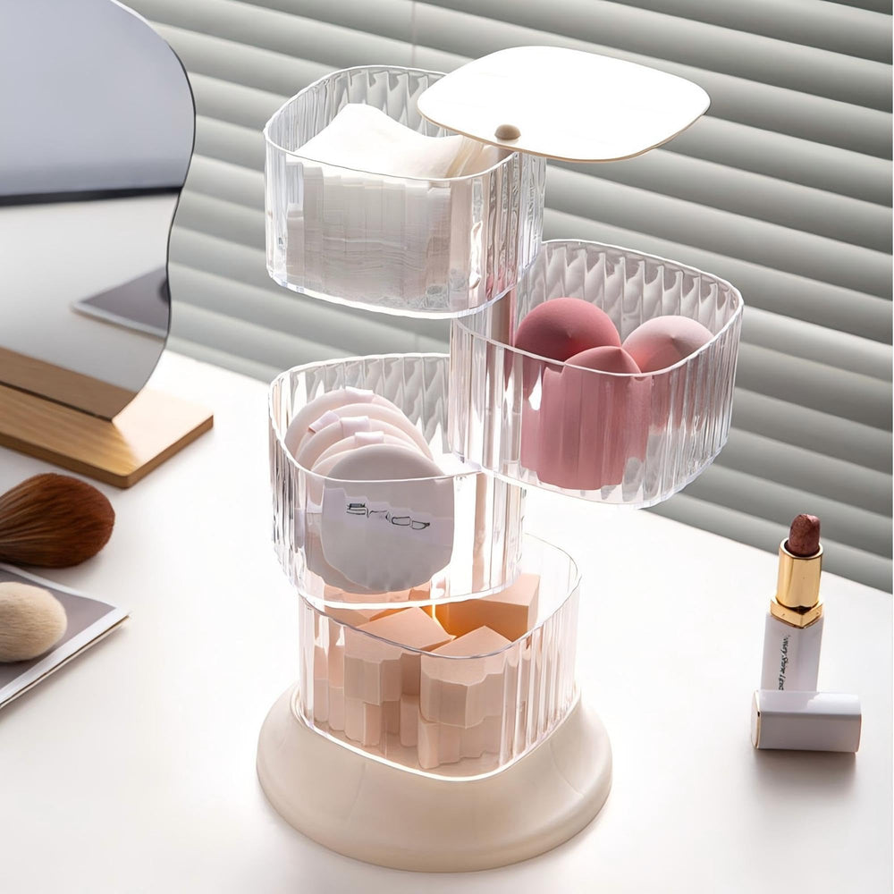 AevumTech clear plastic organizer shows contents at a glance for quick selection.
