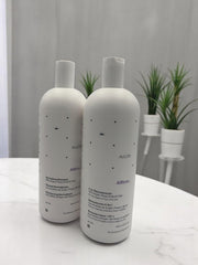 Affirm hair-care treatment application image highlights smoother, shinier strands after use.