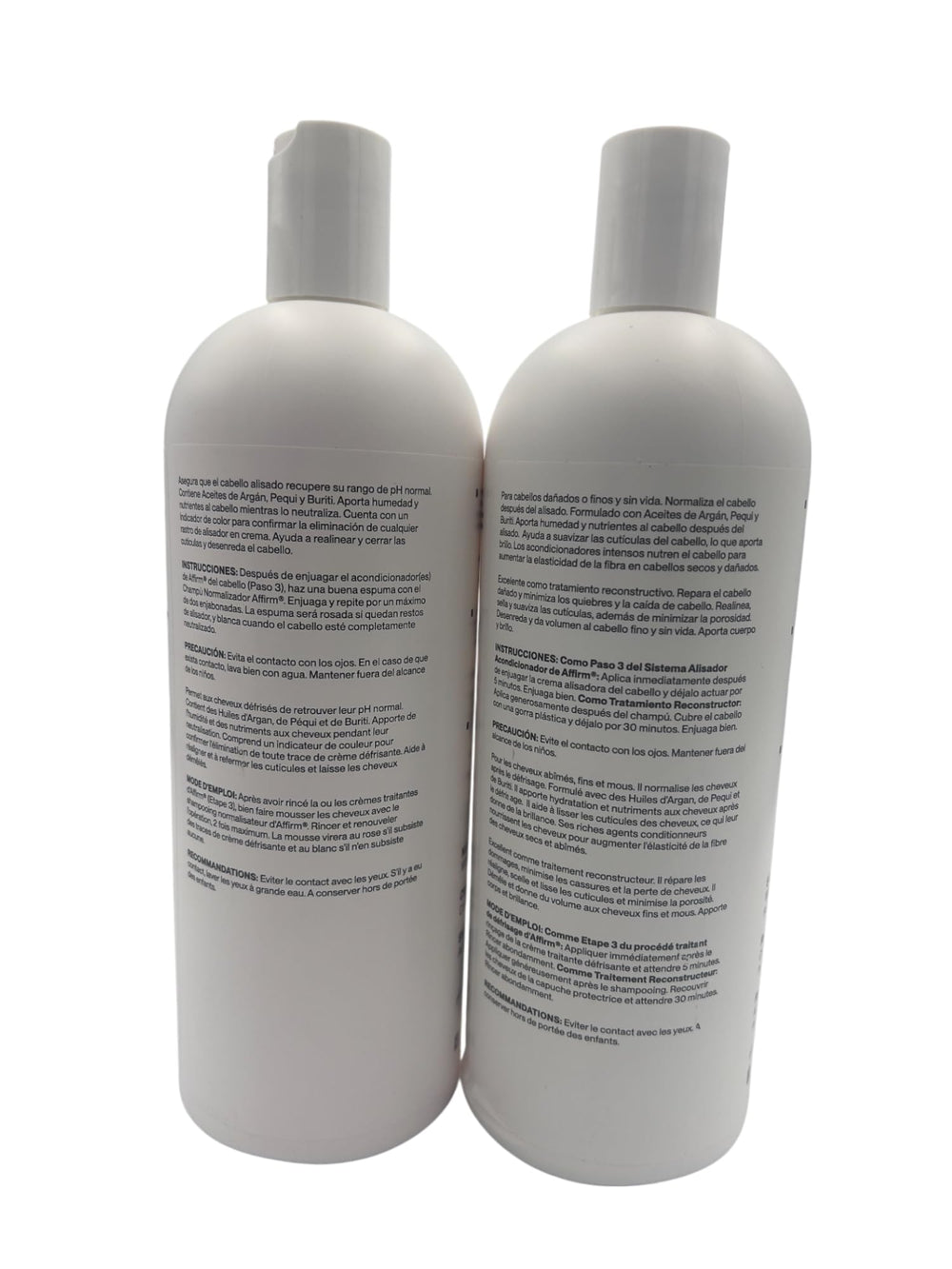 Affirm Normalizing Shampoo bottle demonstrates pH-balanced cleansing for healthy roots.