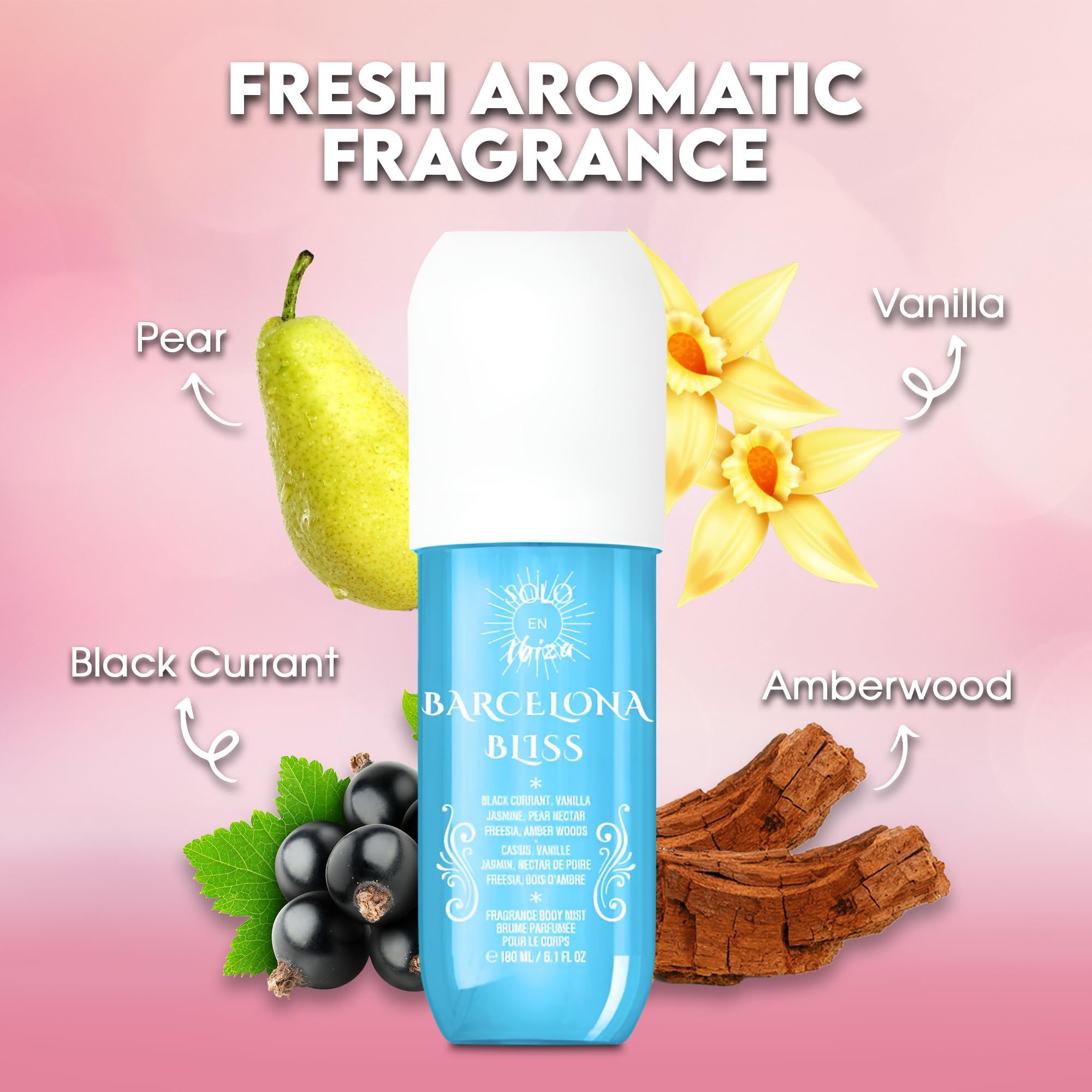 AFLUXE Barcelona Bliss bottle spray highlights quick, refreshing mist for everyday confidence