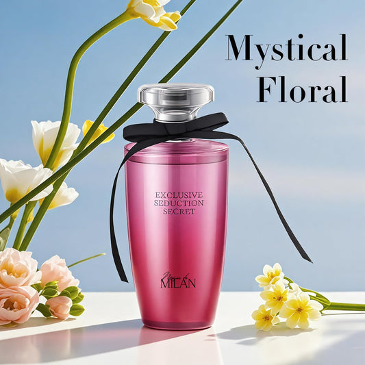 AFLUXE Exclusive Seduction bottle with black ribbon suggests luxury gifting.