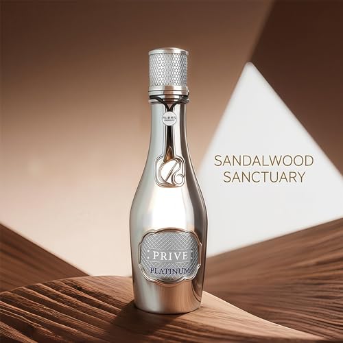 Afluxe Priv Platinum spray-action shot illustrating a long-lasting fragrance release.