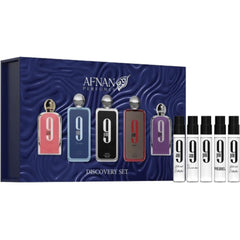 Afnan 9-Series Discovery Kit front view, ideal for gifting and trial testing.