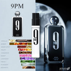Afnan 9AM Dive Unisex bottle angled to showcase its versatile scent.