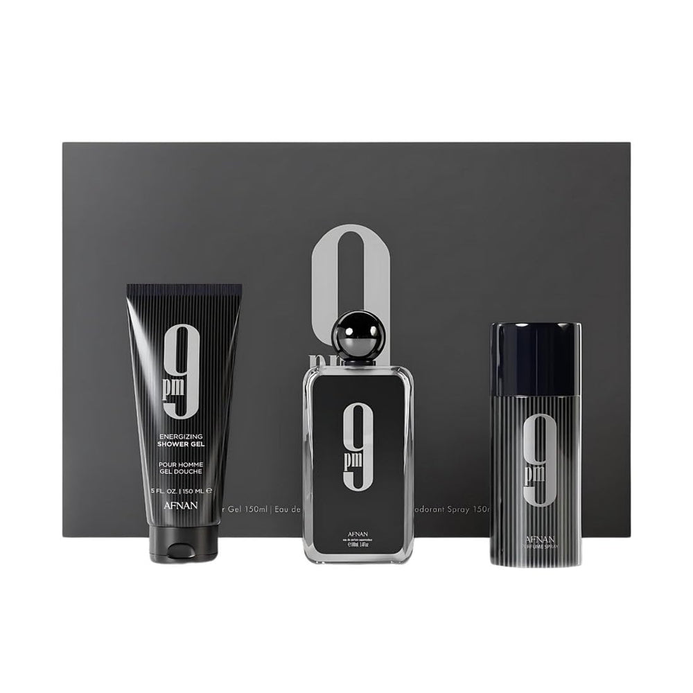 Afnan 9PM bottle shown for daily wear and evening events.