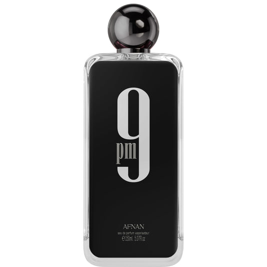 Afnan 9PM Rebel bottle front view, highlighting premium design for everyday wear.