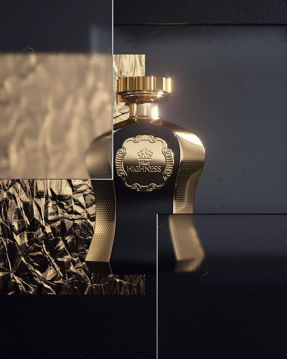Afnan Highness Black exotic base showing amber and musk warmth.