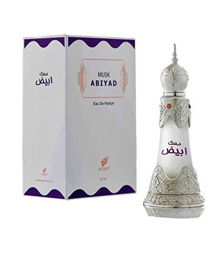 Afnan Musk Abiyad unisex perfume bottle for everyday elegance.