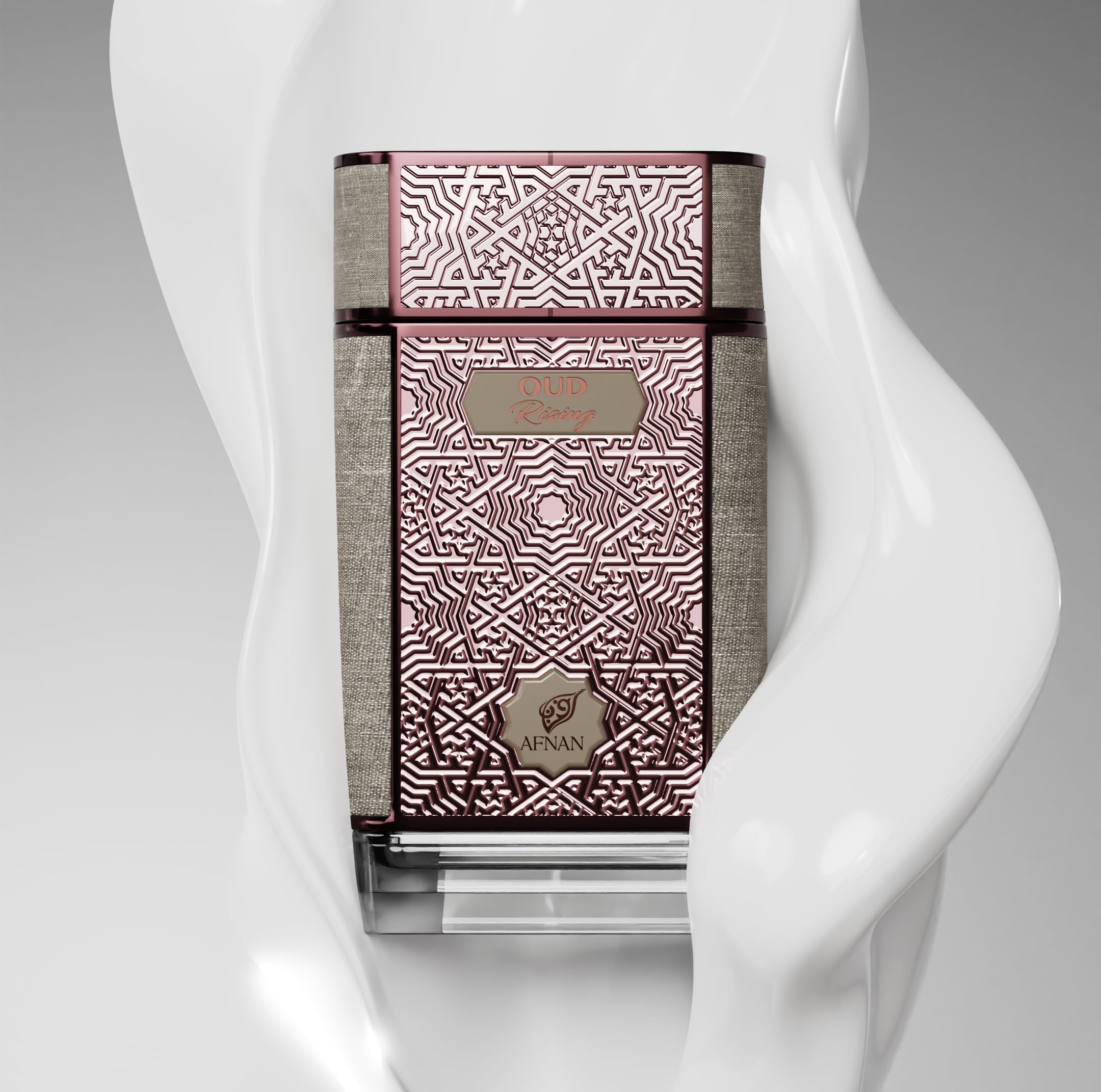 Afnan Oud Rising vetiver base, enduring scent for all-day wear.