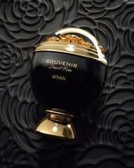 Afnan Souvenir Desert Rose gift packaging showing elegant set presentation.