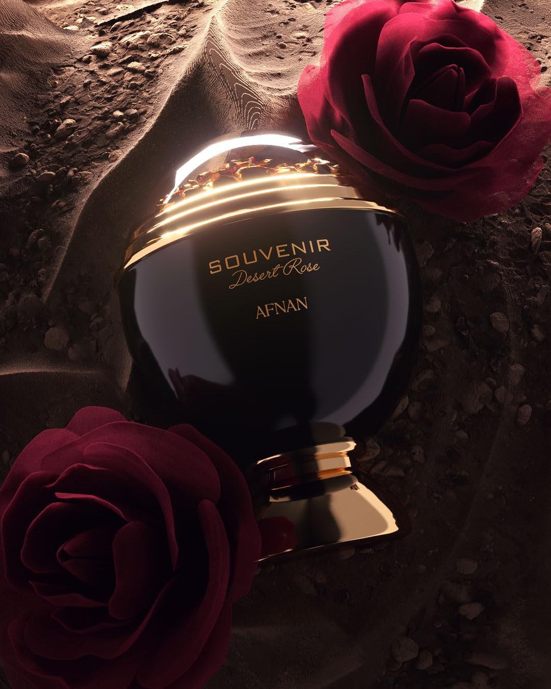 Afnan Souvenir Desert Rose fragrance swatch hinting at a unisex scent.