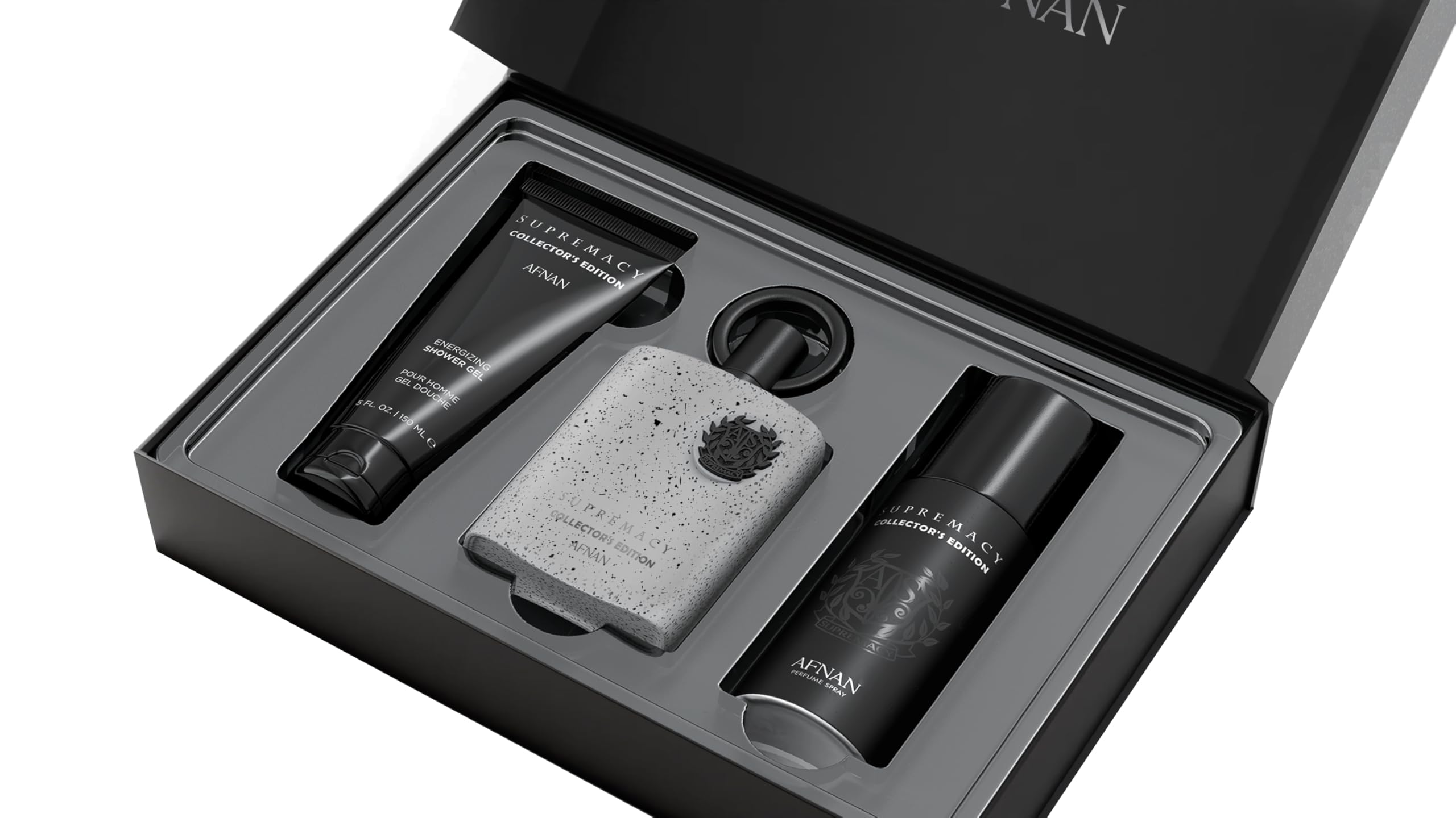 Afnan Supremacy deodorant stick complements the scent for all-day wear.