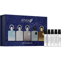 Afnan Supremacy Homme discovery kit front view for travel and gifting.