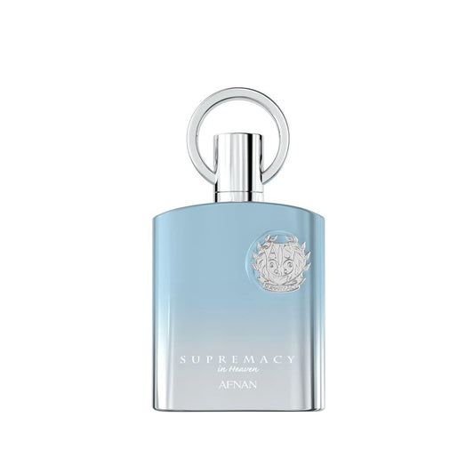 Afnan Supremacy In Heaven bottle front view, premium fragrance for daily wear.