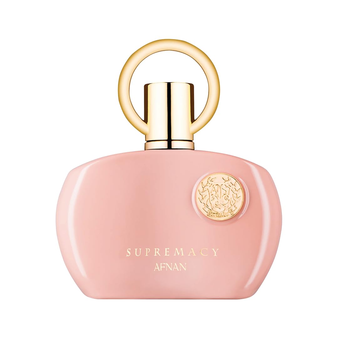 Afnan Supremacy Pink bottle close-up highlighting pink peppercorn for daytime freshness