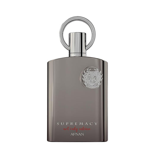 Afnan Supremacy Pour Homme bottle, premium amber spicy fragrance for everyday wear.