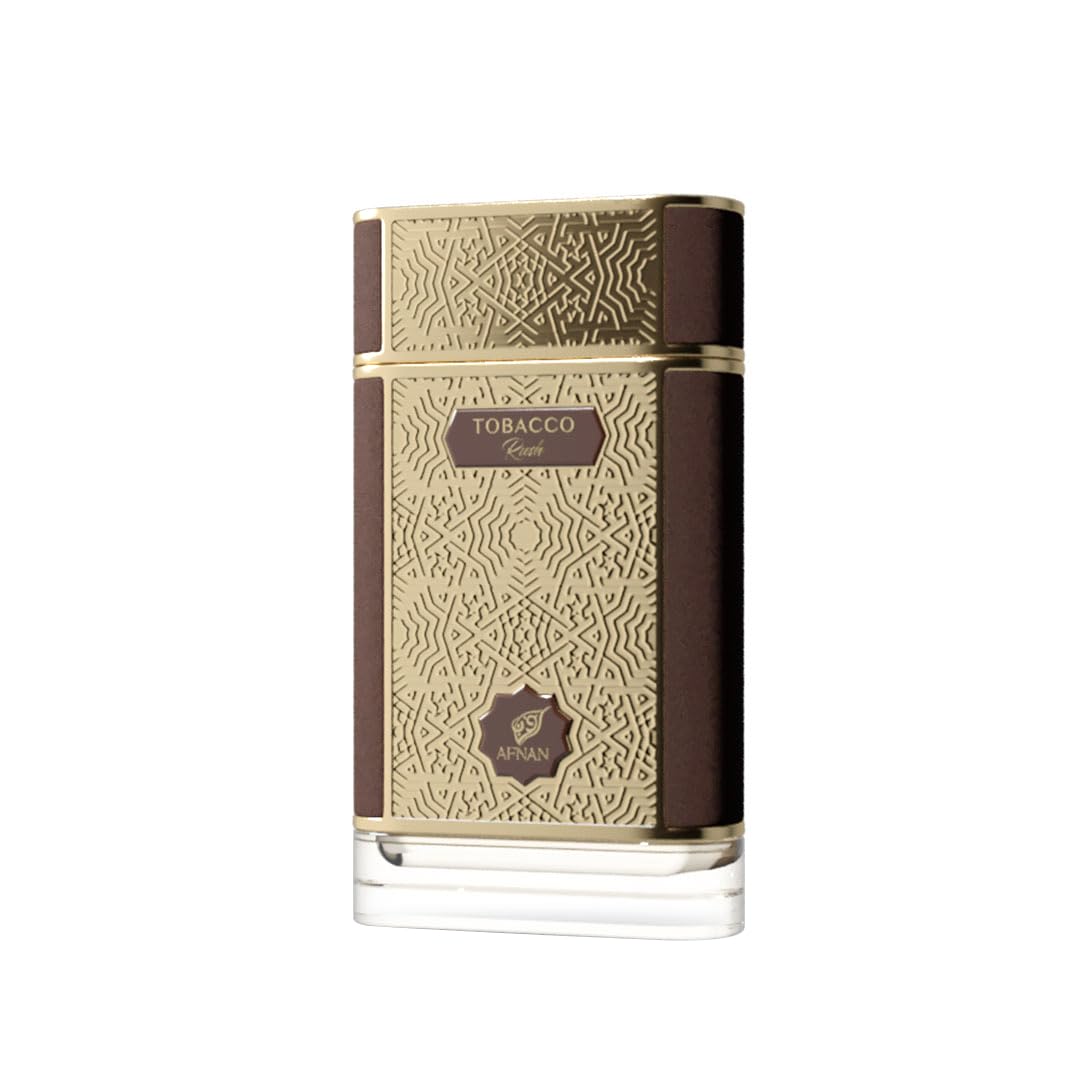 Afnan Tobacco Rush heart notes blend lavender with spices for refined charisma.