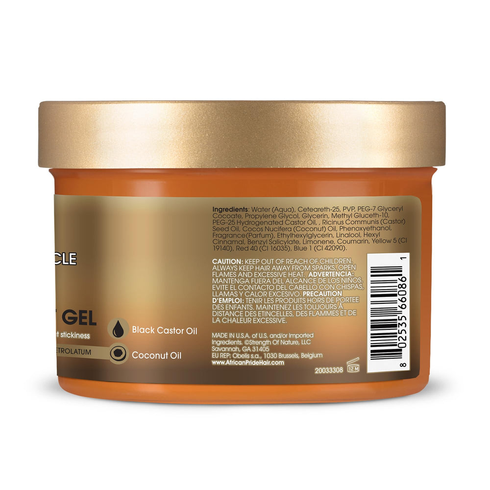 African Pride 8oz bottle for on-the-go styling.