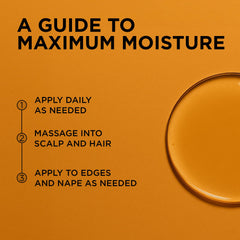 African Pride Moisture Lock oil delivering long-lasting hydration for curls and locs.