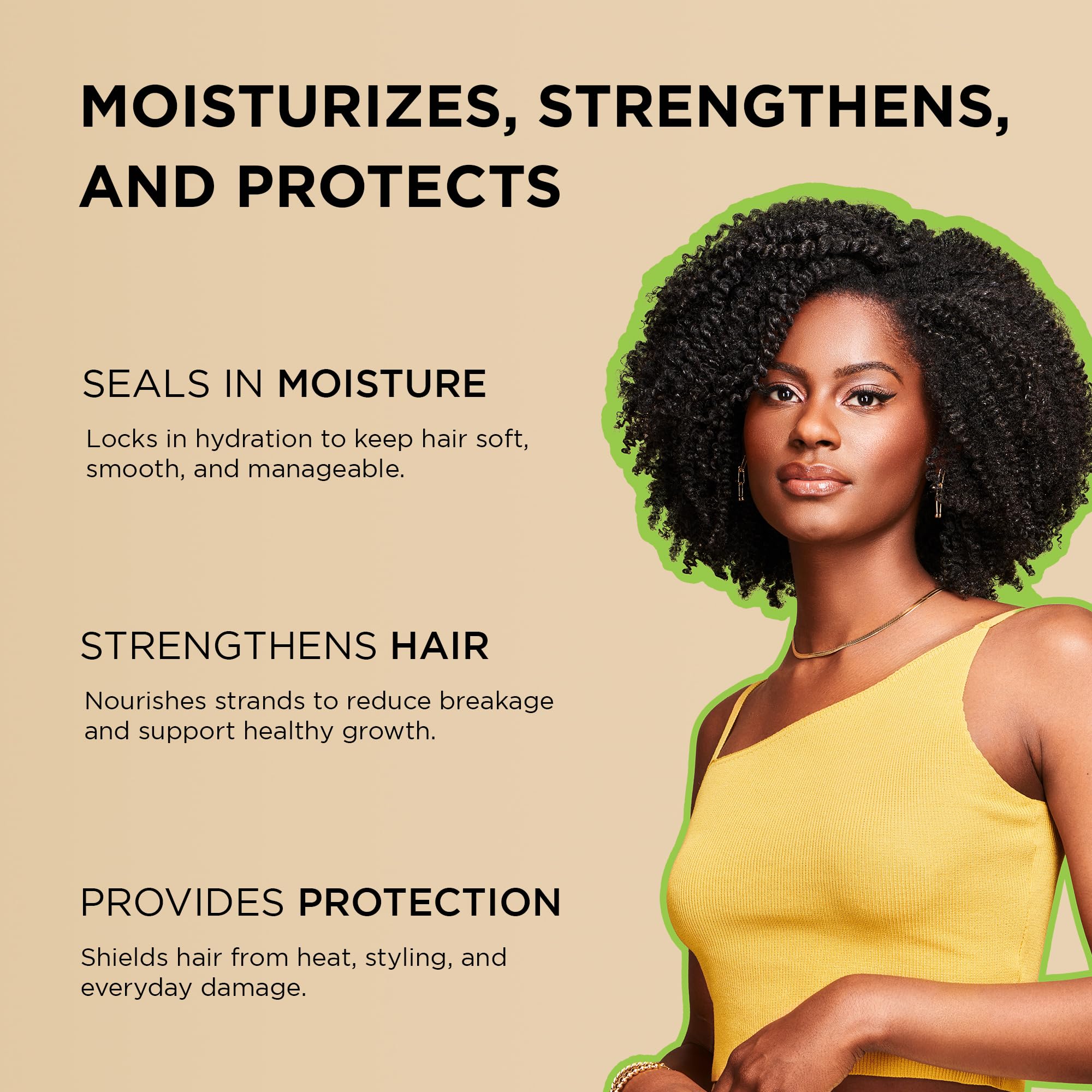 African Pride Moisture Miracle oil blend close-up highlighting vitamin E nourishment