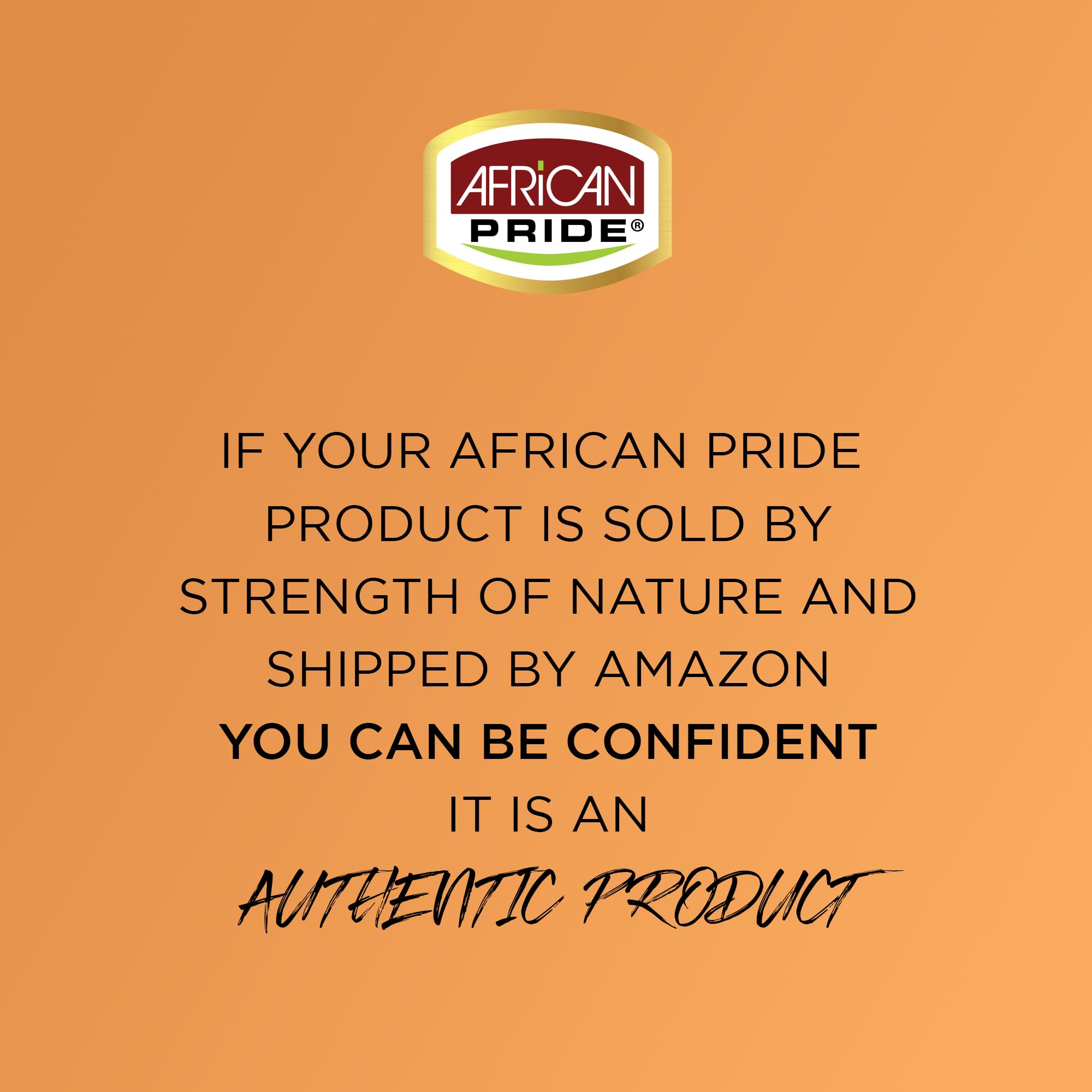 African Pride Pack of 3 six-ounce bottles on display.