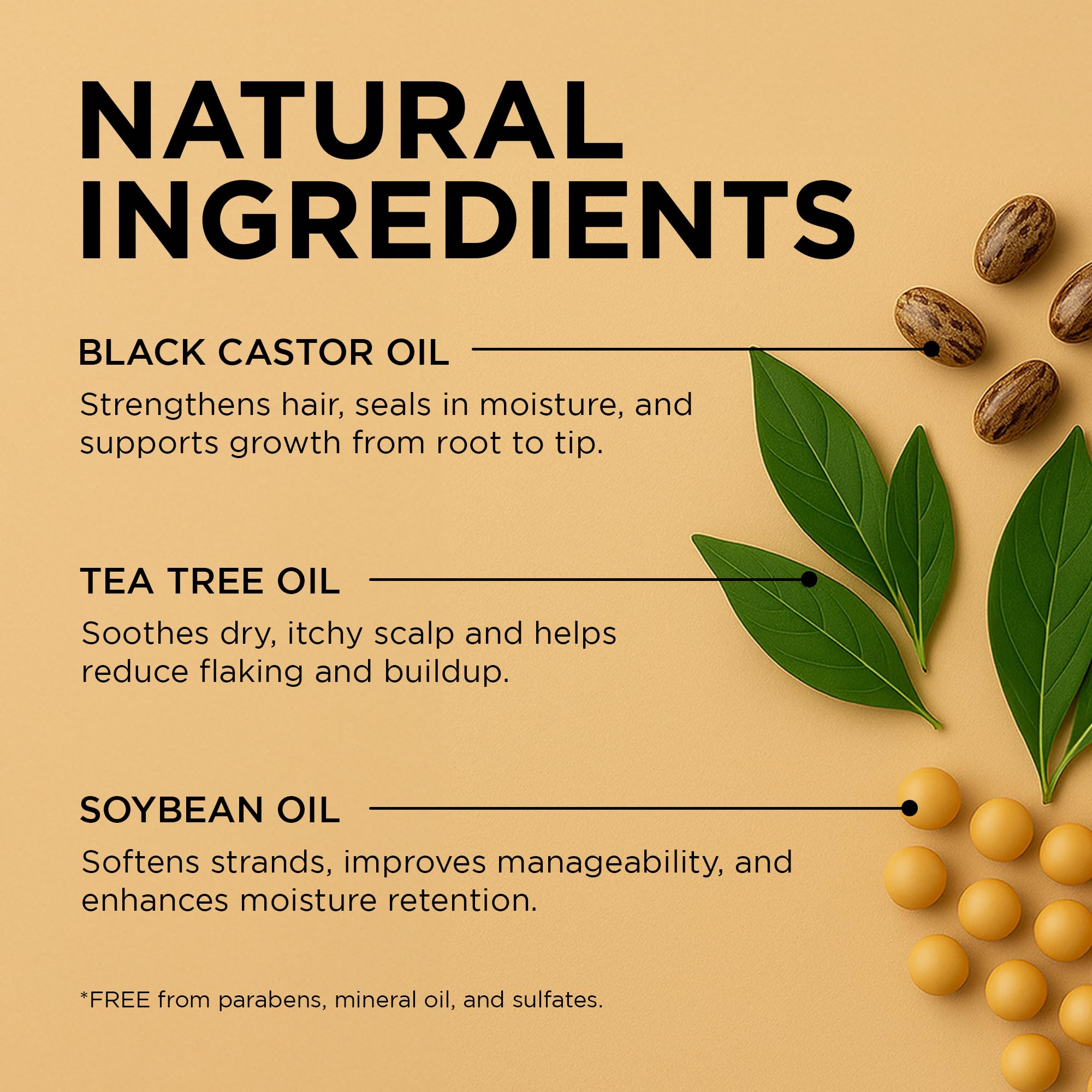 African Pride Soybean Oil aiding manageability on textured hair.