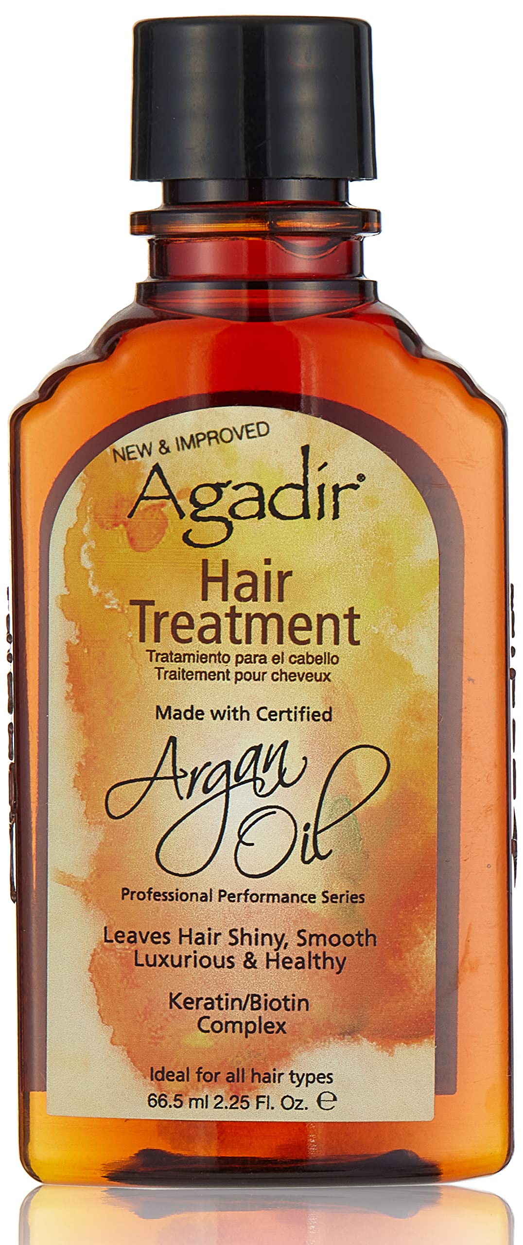 Agadir Argan Oil Hair Treatment bottle shows premium packaging and easy hydration.