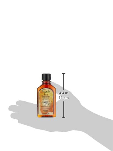 Agadir Argan Oil Hair Treatment pump with clear oil hints at nourishment.