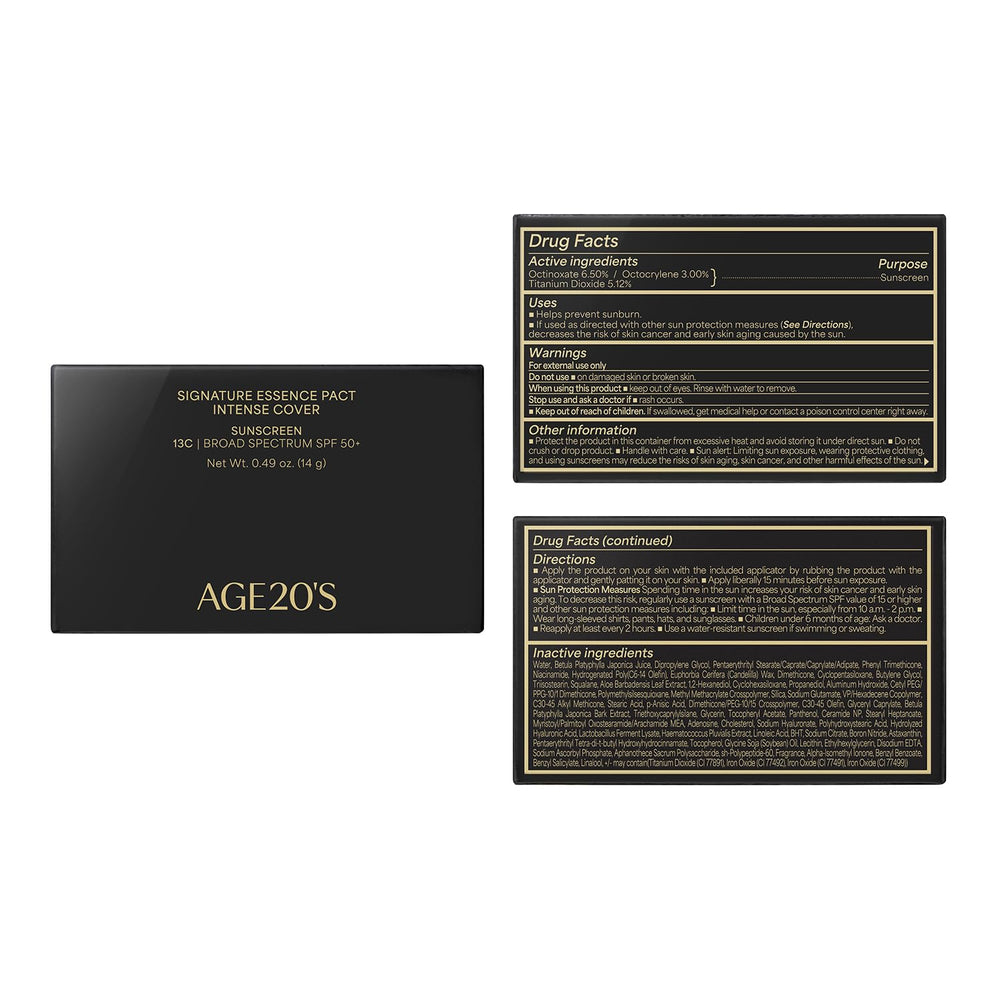 AGE 20's Signature Essence Pact buildable coverage suits varying skin textures and needs.